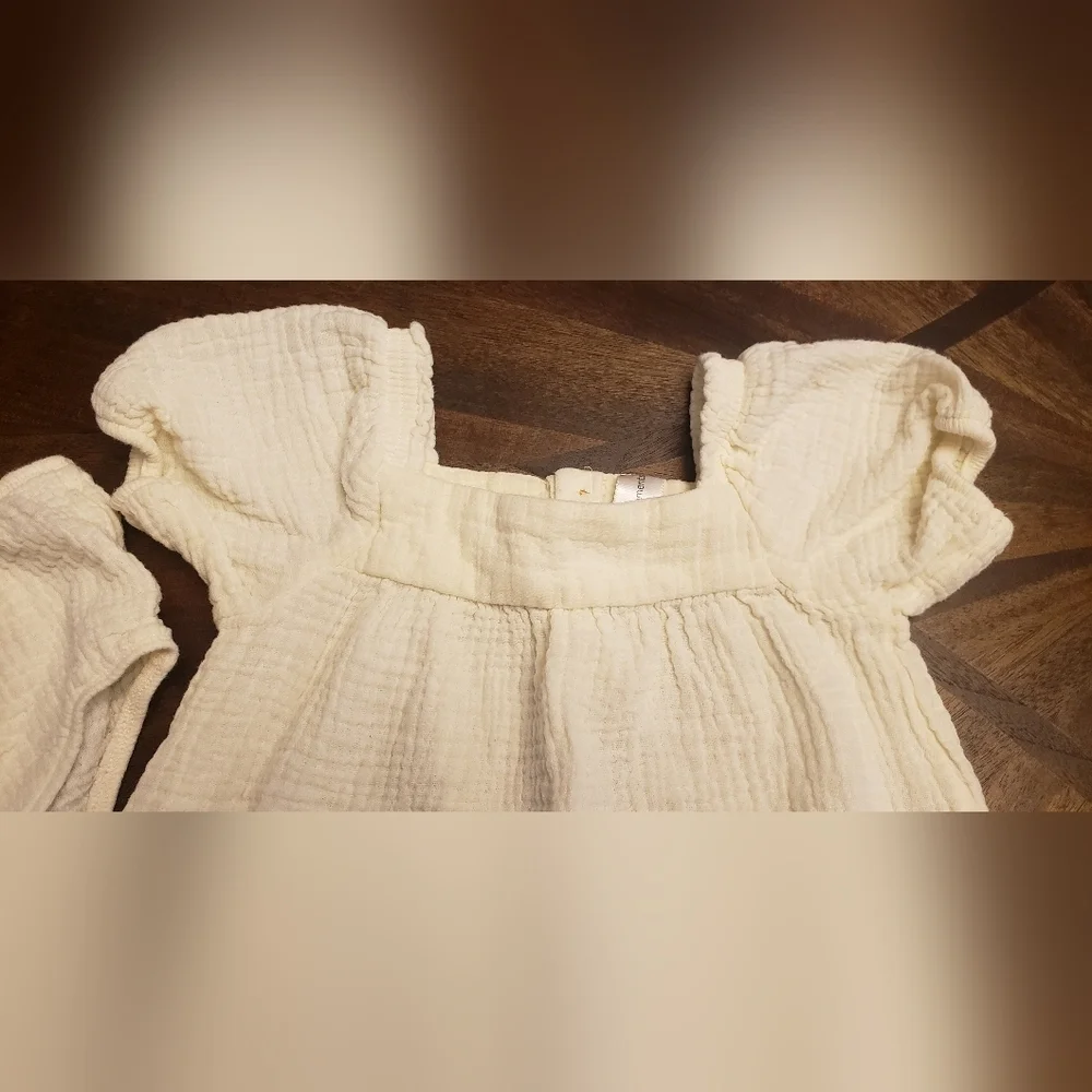 Modern Moments by Gerber Baby Girl Muslin Dress and Bloomers Set, 12M, 100% Cott